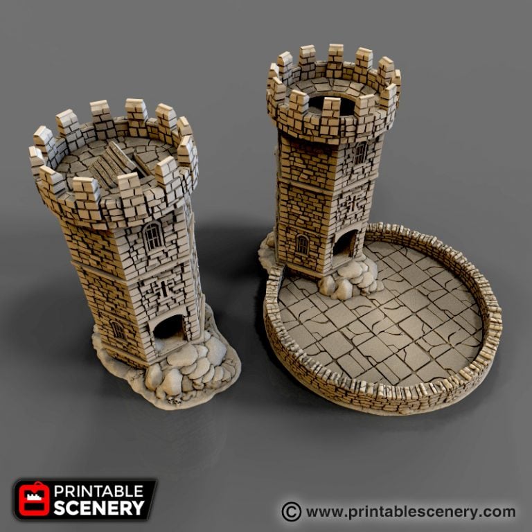 Winterdale Dice Tower Printable Scenery