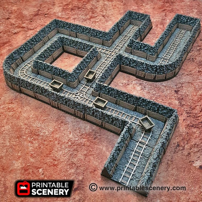 The Mines Combined Set - Printable Scenery