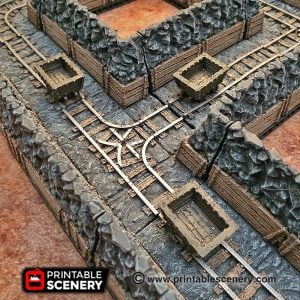 Rampage Mine Walls - Printable Scenery