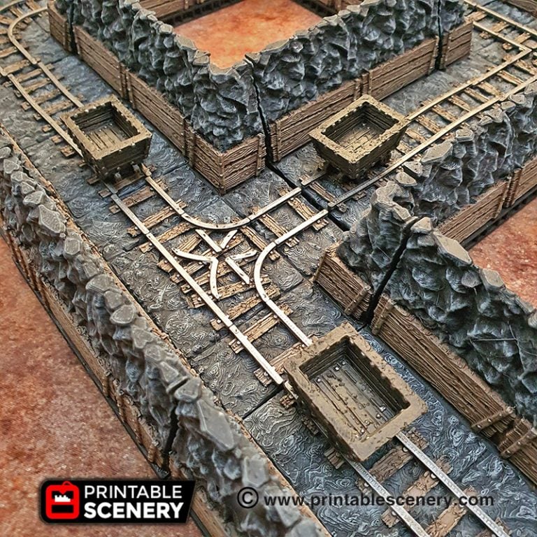 Rampage Mine Walls - Printable Scenery
