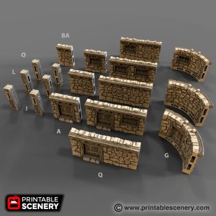 Old Stone House Walls - Printable Scenery
