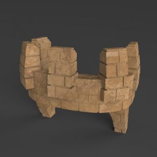 3D Printable Octagon Castle Wall Pack