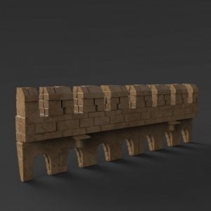 3D Printable Octagon Castle Wall Pack