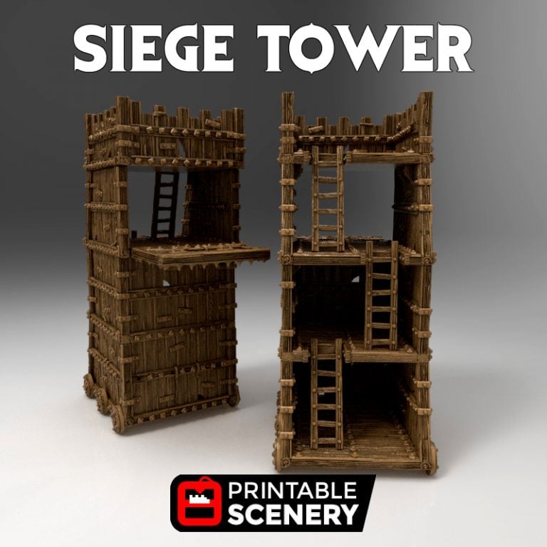 Siege Tower - Printable Scenery