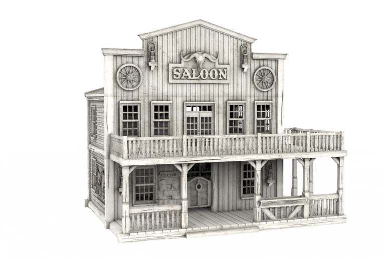 Saloon - Printable Scenery