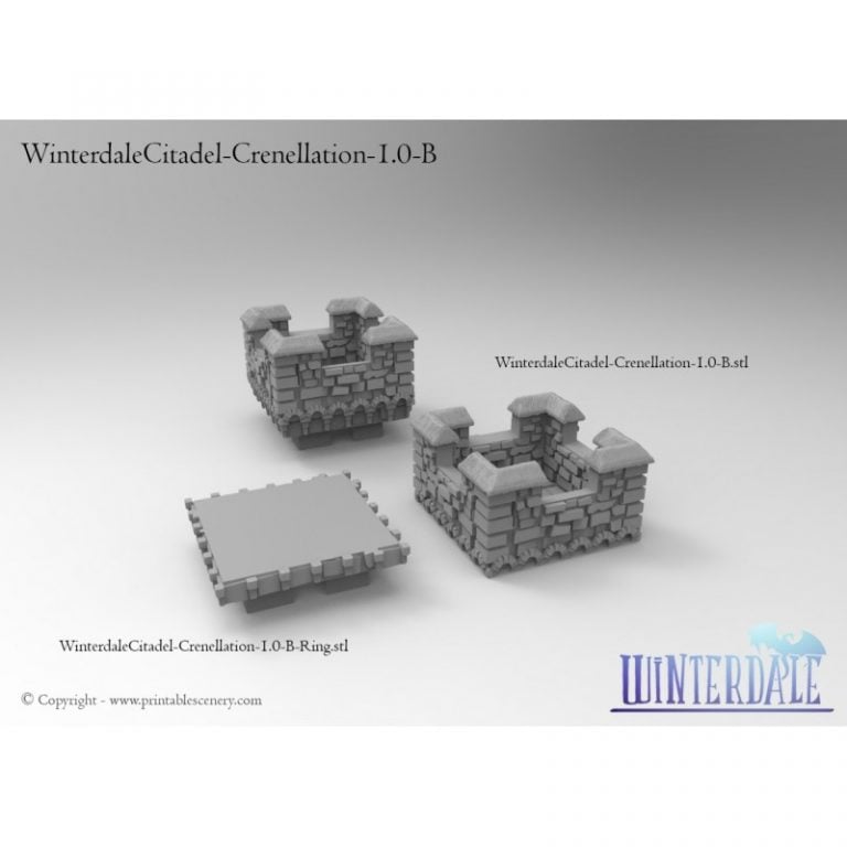 3D Printable Citadel Wall