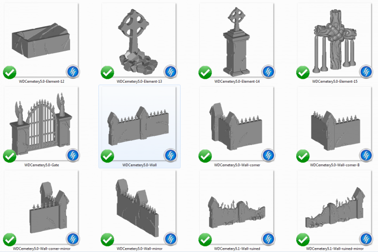 3D Printable Cemetery