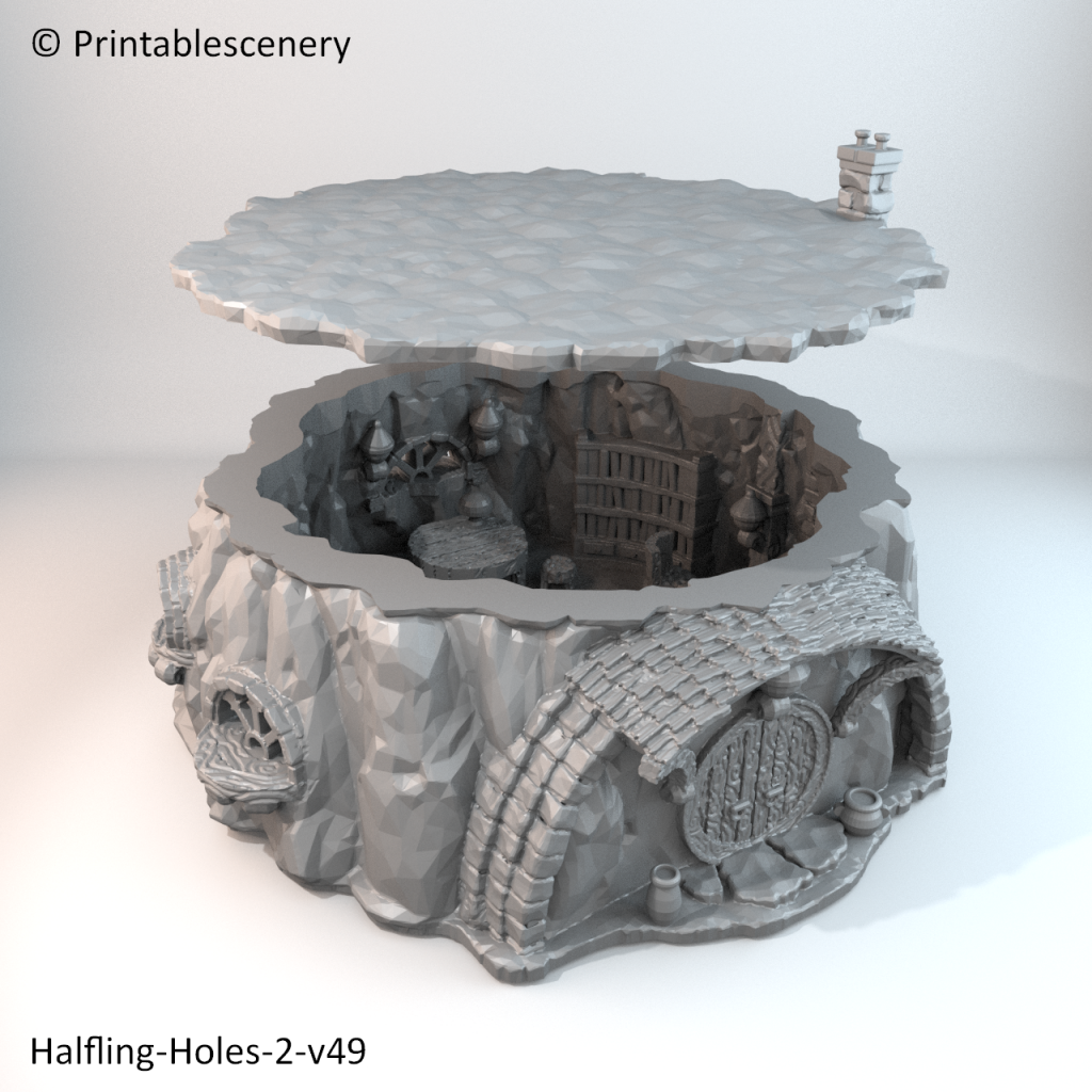Halfling Hole - Printable Scenery