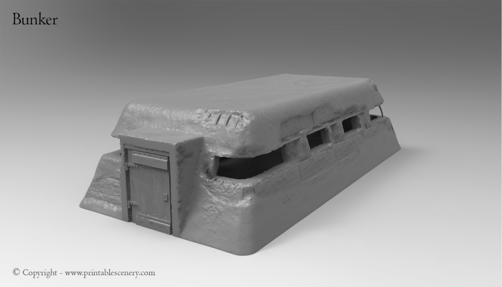 Normandy Bunkers - Printable Scenery