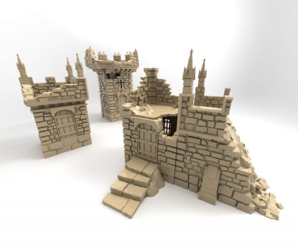 3d Printable Castle Ruins