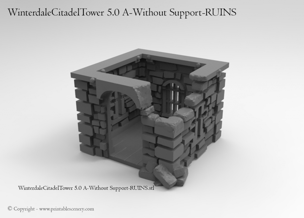 Winterdale in Ruins - Printable Scenery