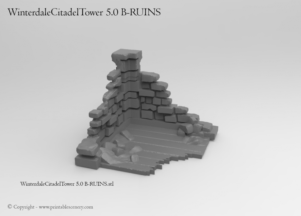 Winterdale in Ruins - Printable Scenery