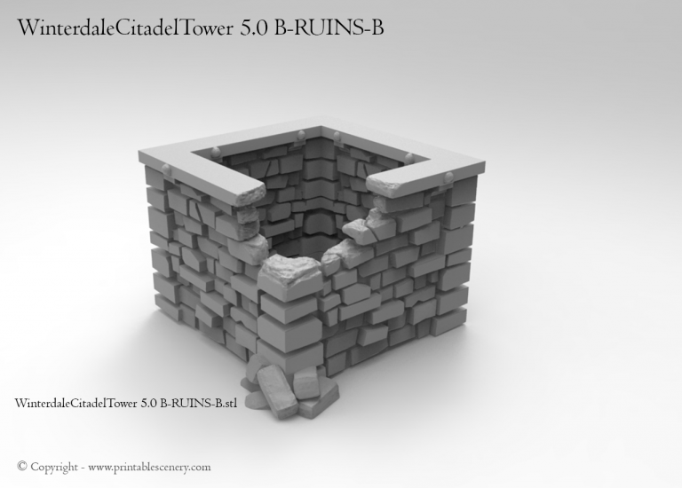 Winterdale in Ruins - Printable Scenery