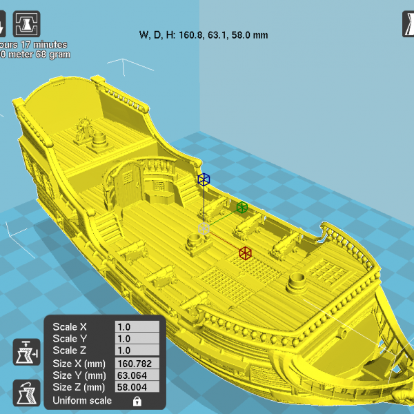 The Frigate – Printable Scenery