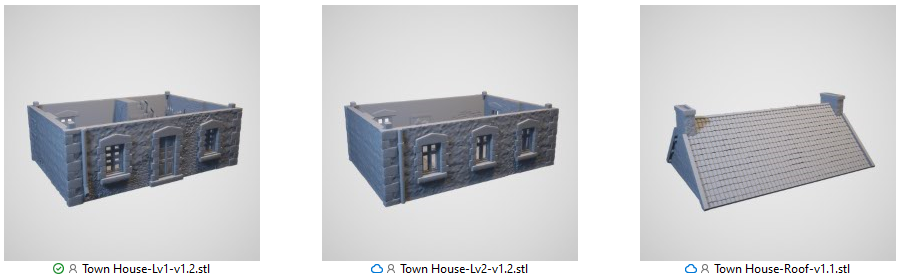 French Townhouse 3d print file