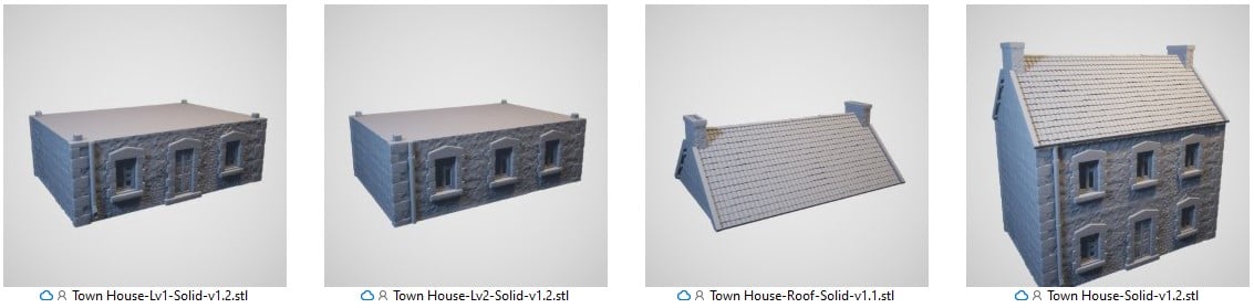 French Townhouse 3d print file