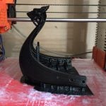 3D Printable Viking Longship. Ready to download and print