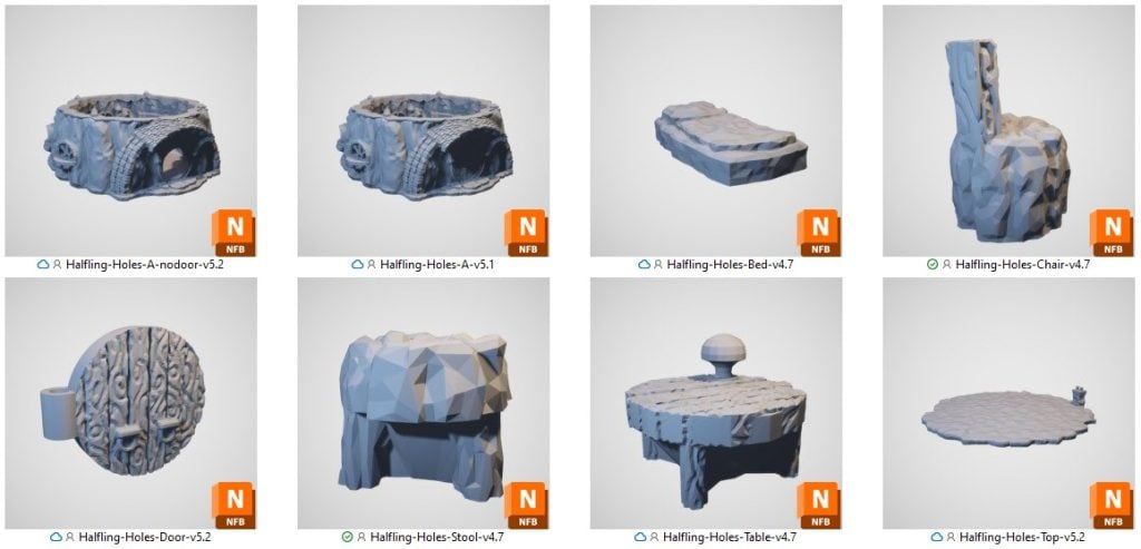 Halfling Hole - Printable Scenery