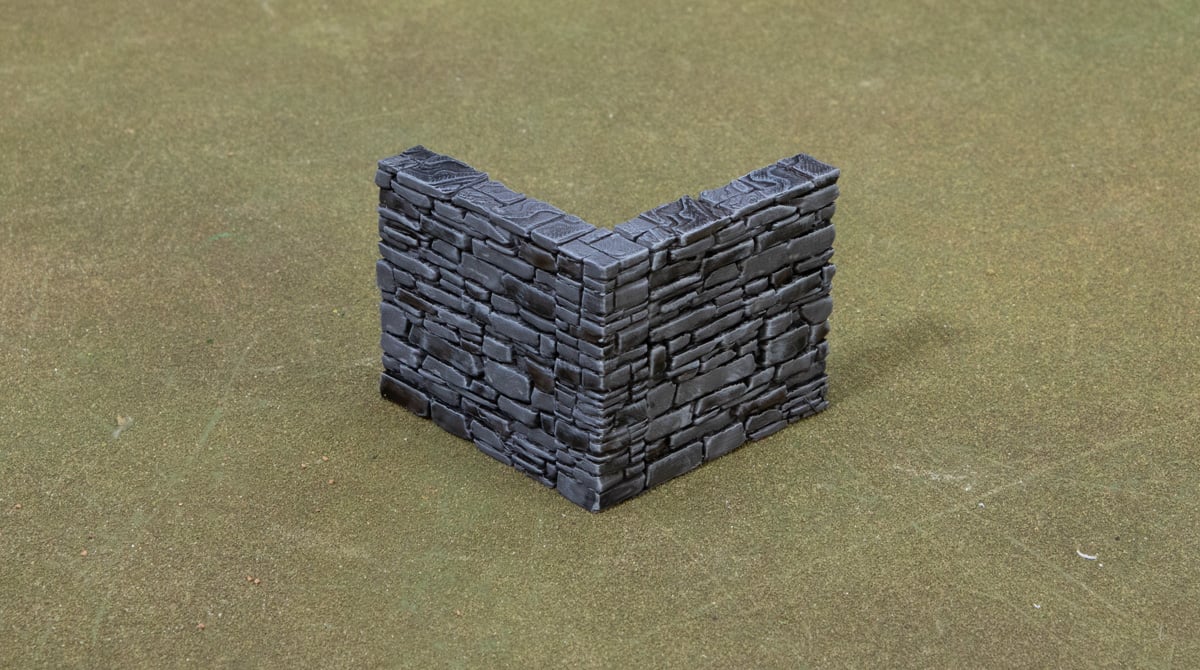 3D printed and painted dungeon tiles with a grey drybrush