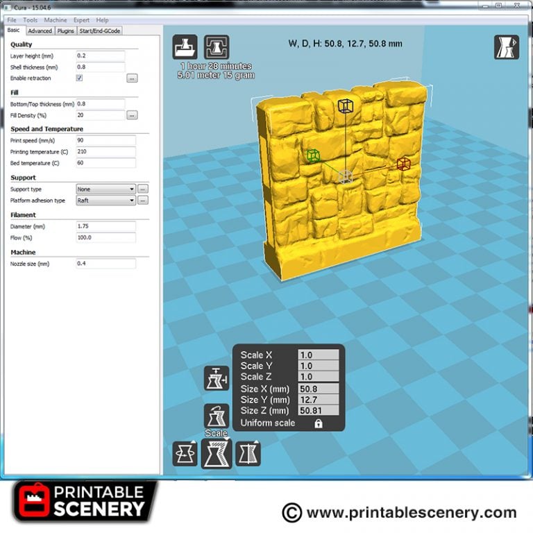 Rampage Base Pack - Printable Scenery