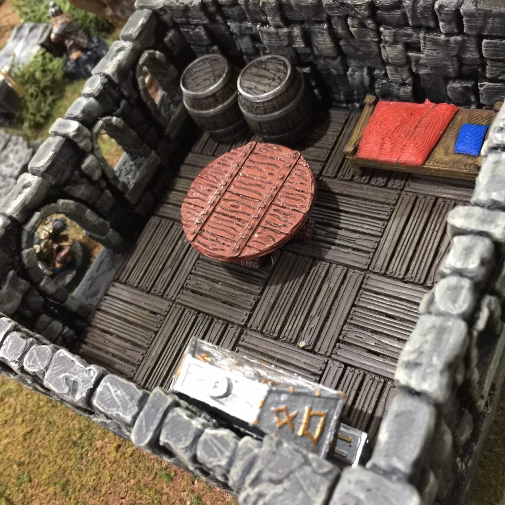 Rampage Wood Floor - Printable Scenery