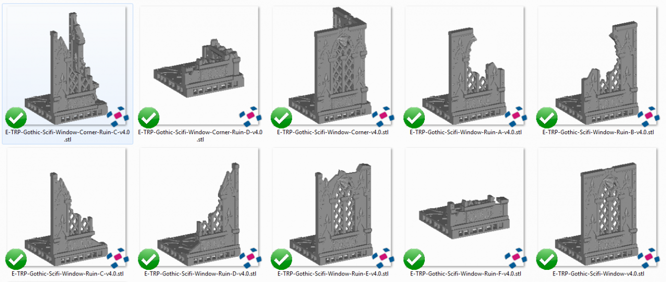 OpenLOCK Gothic Ruins - Printable Scenery