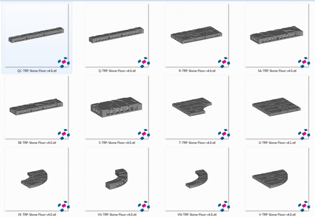 Stone Floors - Printable Scenery