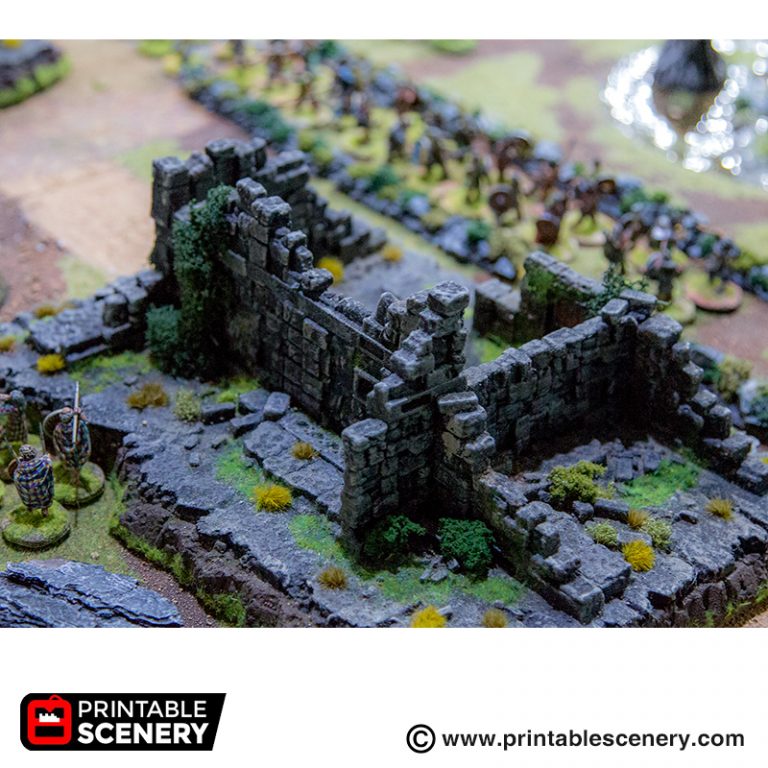 Rampage Ruin Walls - Printable Scenery