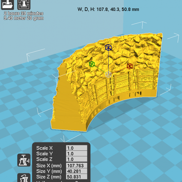 Rampage Mine Walls – Printable Scenery