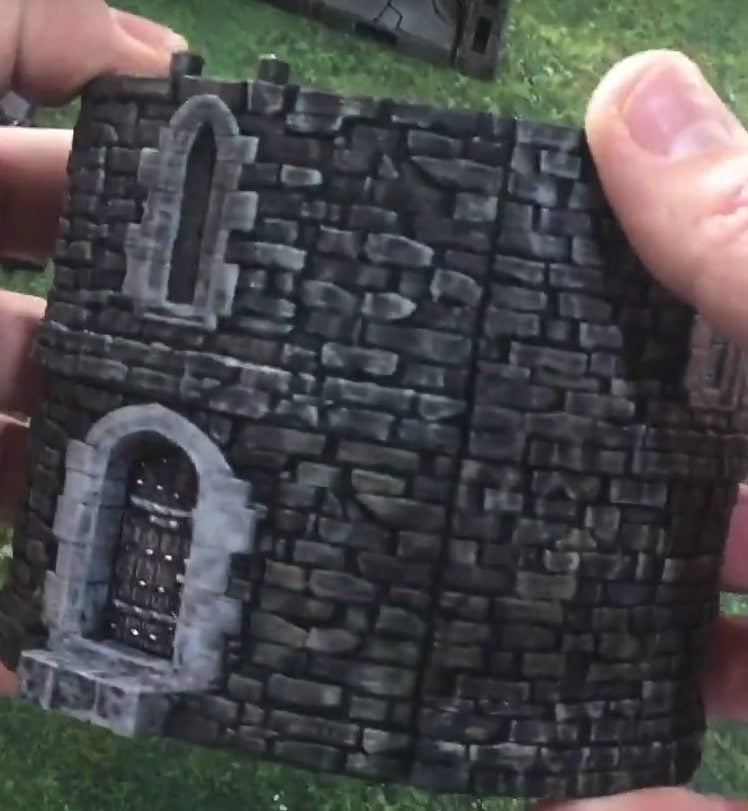 3d printed opelock tiles layers of round tower