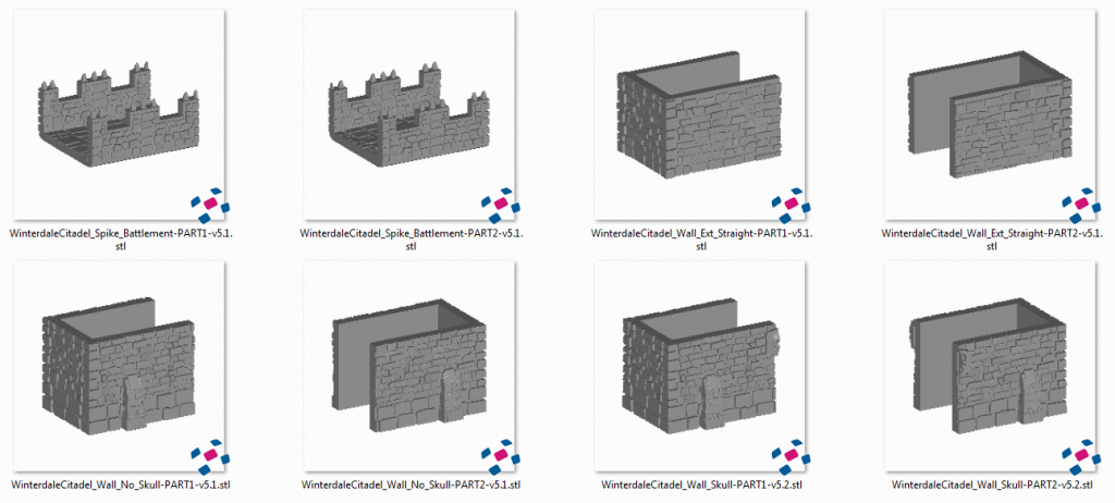 3D Printable Citadel Wall