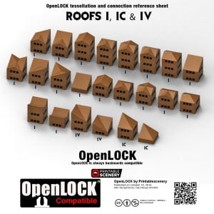 OpenLOCK Tessellation Templates - Printable Scenery