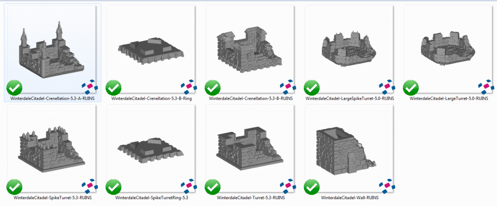 Winterdale in Ruins - Printable Scenery