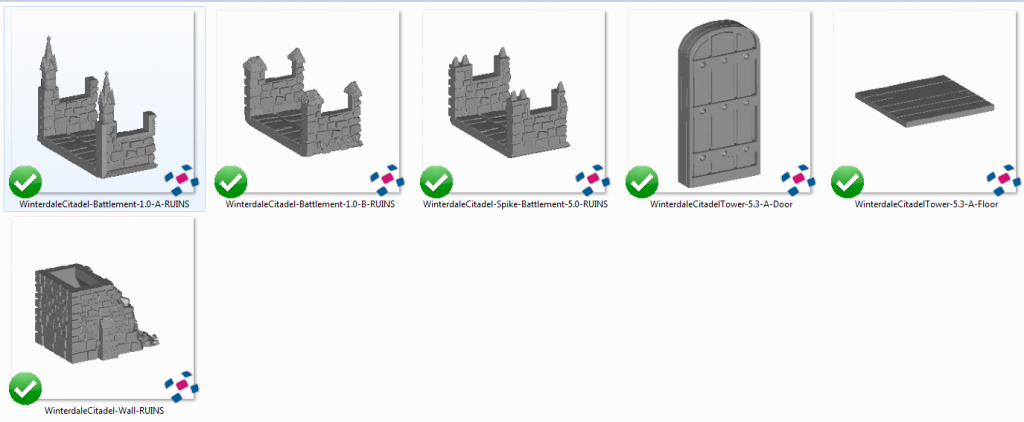 Winterdale in Ruins - Printable Scenery