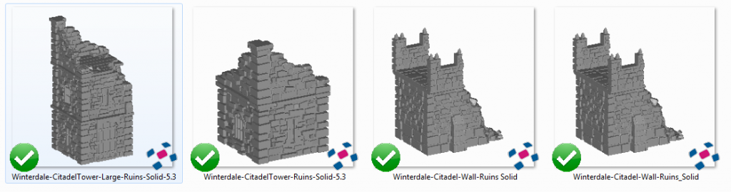 Winterdale in Ruins - Printable Scenery