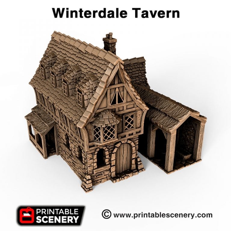 3D Printable Winterdale Tavern 3d-printable-winterdale-tavern