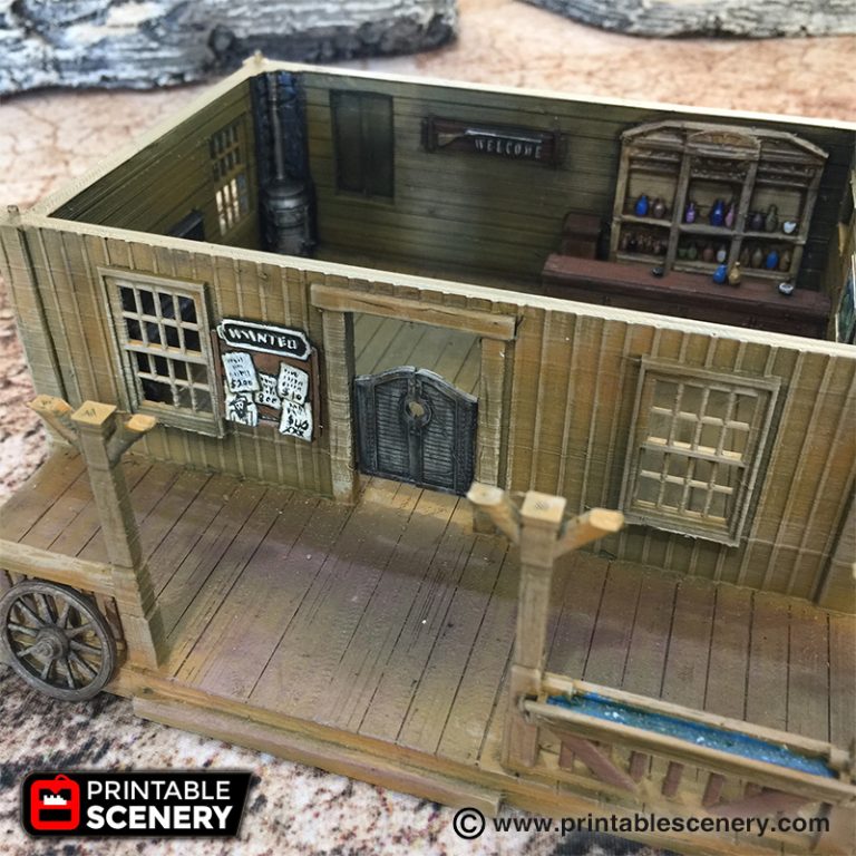 Saloon - Printable Scenery