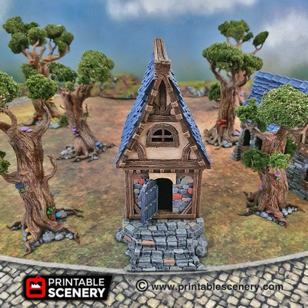 3d Printable Age Of Sigmar Dungeons and dragons small cottage winterdale