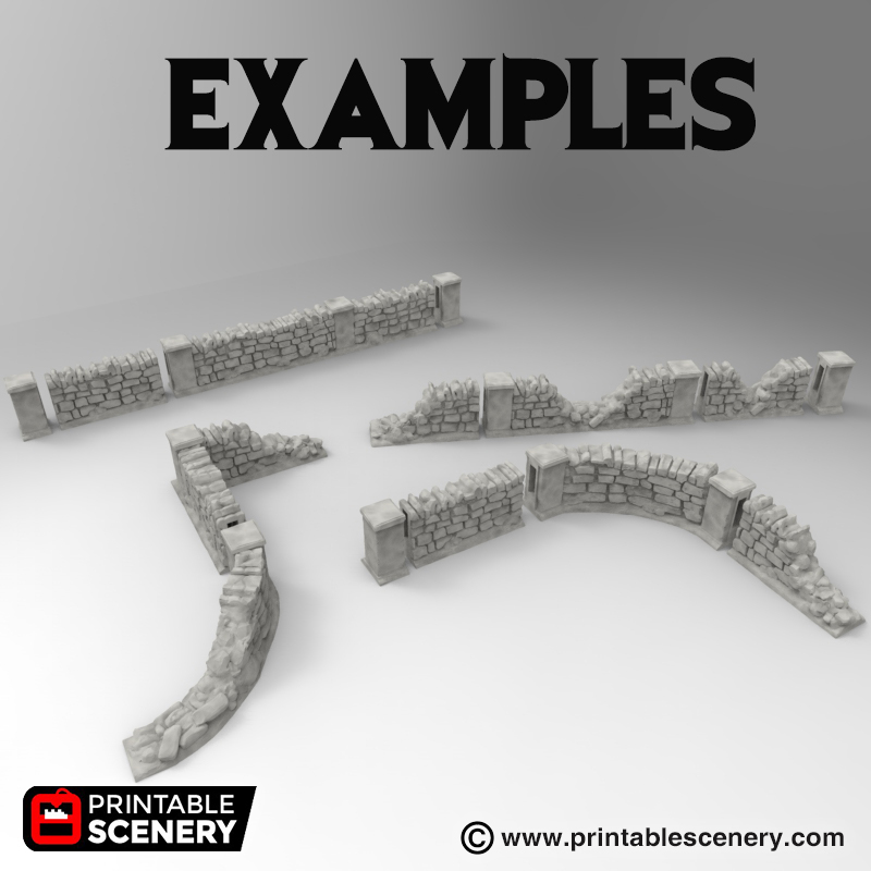 OpenLOCK Stone Walls - Printable Scenery
