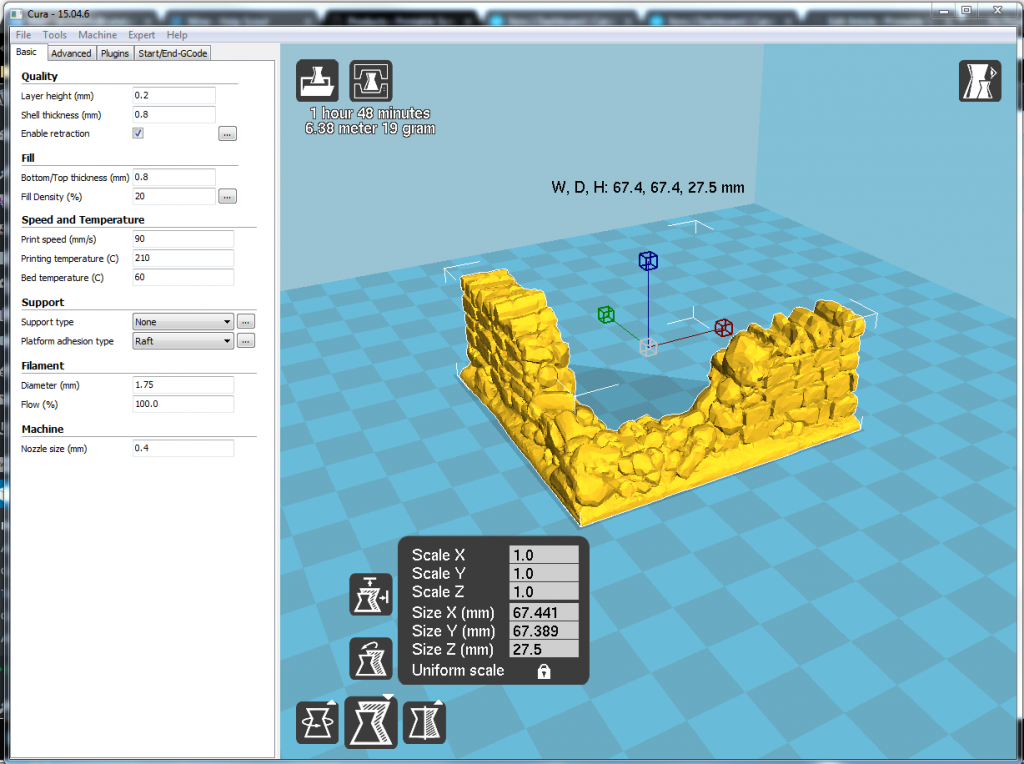 Stone Walls - Printable Scenery