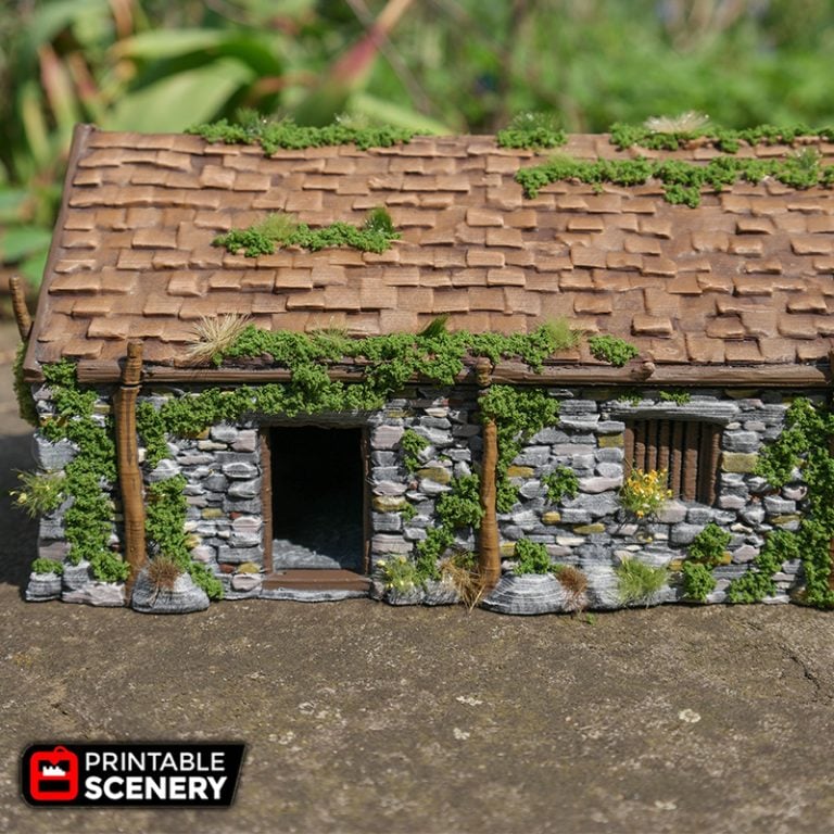 The Stone Barn - Printable Scenery