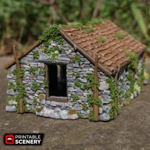 The Stone Barn - Printable Scenery