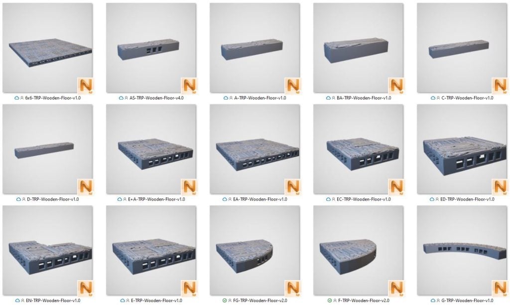 Wooden Floors - Printable Scenery