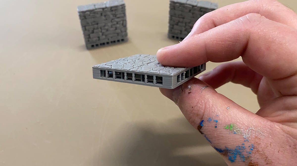 Photo showing the removal of OpenLOCK supports