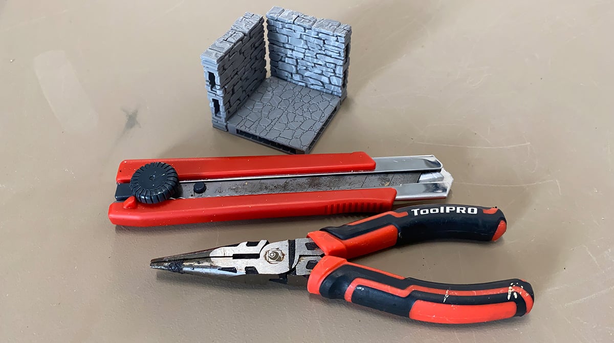 Photo showing the removal of OpenLOCK supports