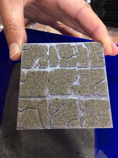 Rampage tile with sand