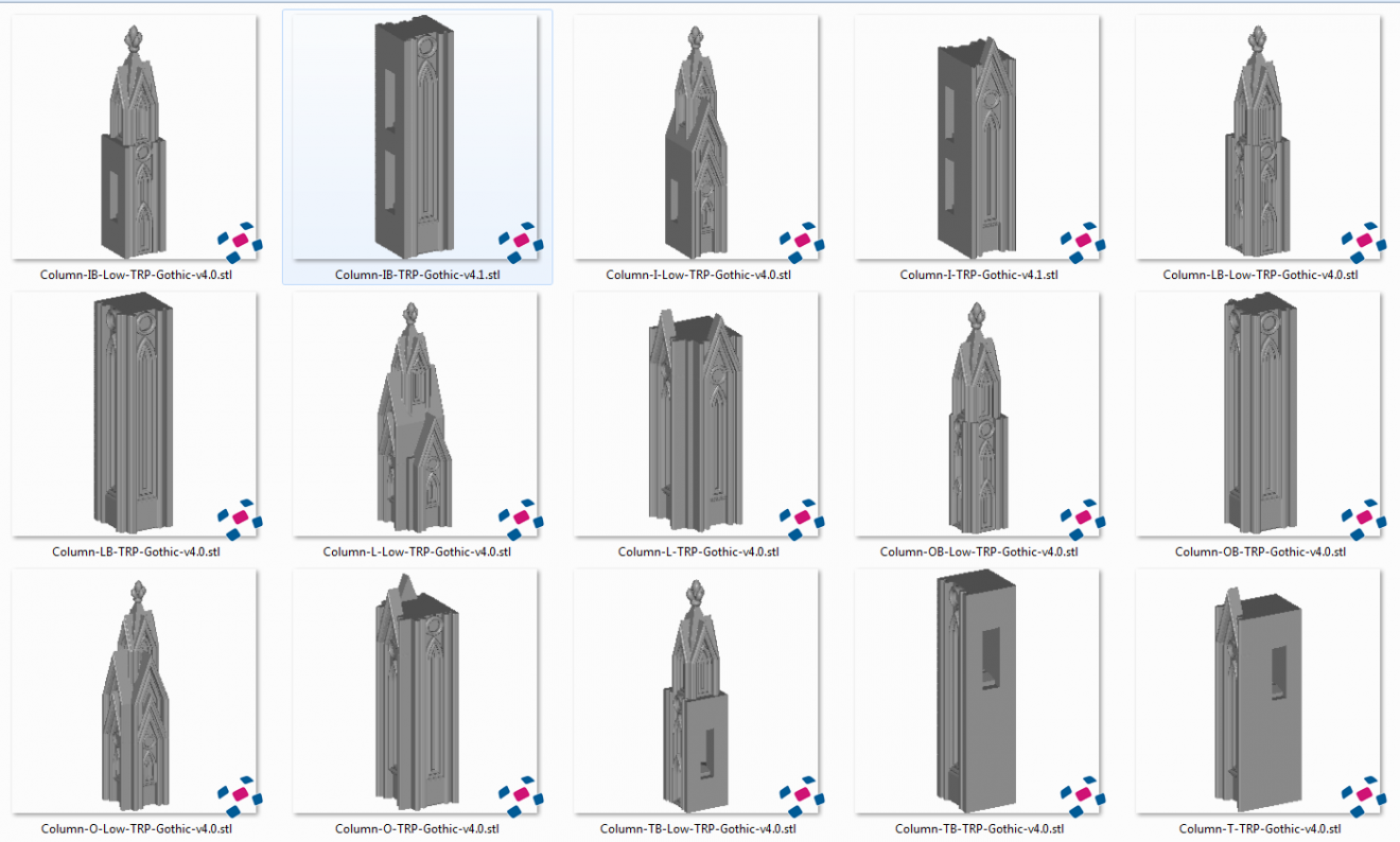 Cathedral Walls - Printable Scenery