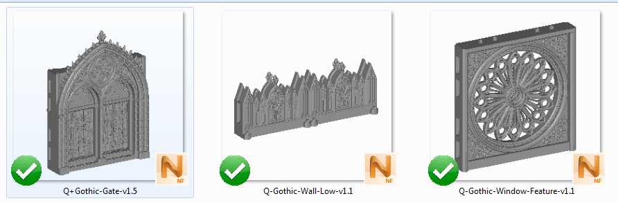 Cathedral Walls - Printable Scenery