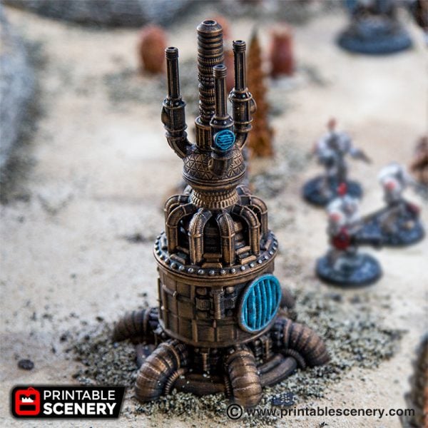 Sci-Fi Chemical Stack for Wargames Terrain