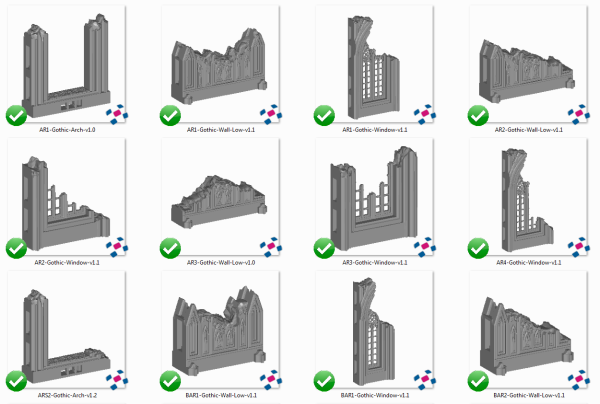Cathedral Ruins - Printable Scenery